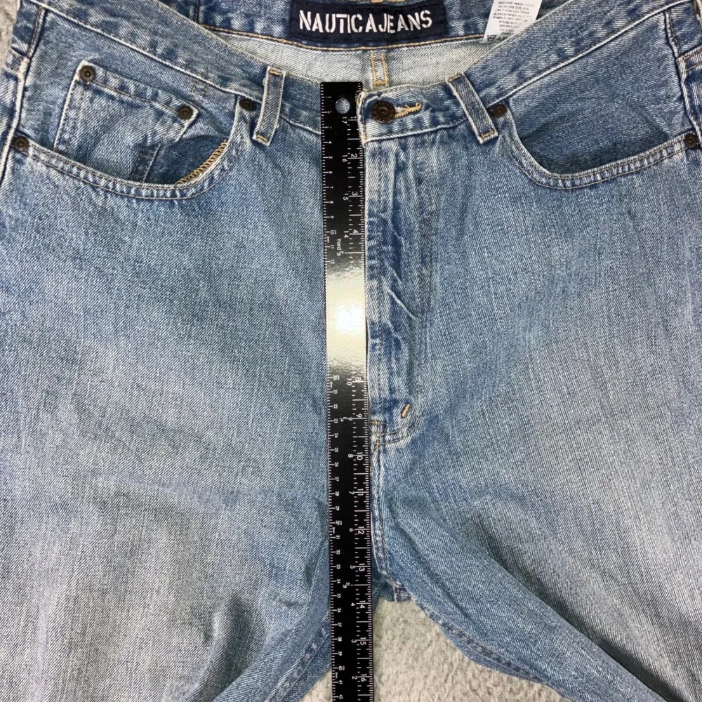Vtg‎ Nautica Jeans Straight Leg Men 36x34 Blue Medium Wash Relaxed Fit Y2K 90s